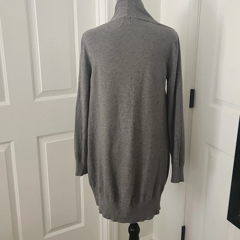 Dreamers by Debut Long Gray Cardigan Size M/L - Picture 5 of 8